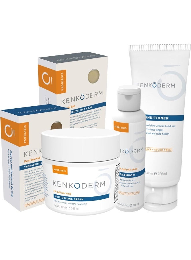 Kenkoderm Psoriasis Therapeutic Shampoo with 3% Salicylic Acid - 4 oz | 1 Bottle | Dermatologist Developed | Fragrance + Color Free - Image 5